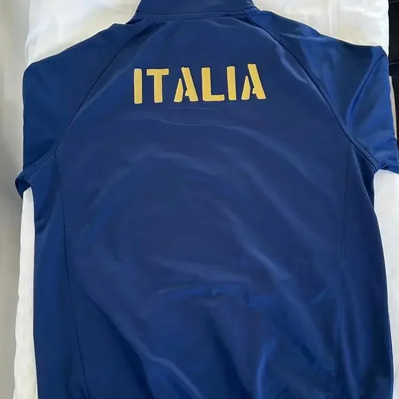 Fila Men's Medium Embroided Flag Italia Track Jacket - Vintage Style - Picture 3 of 9